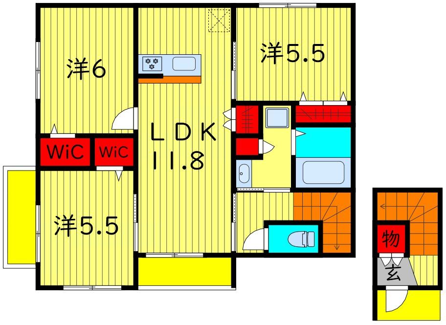 松戸市日暮のマンションの間取り