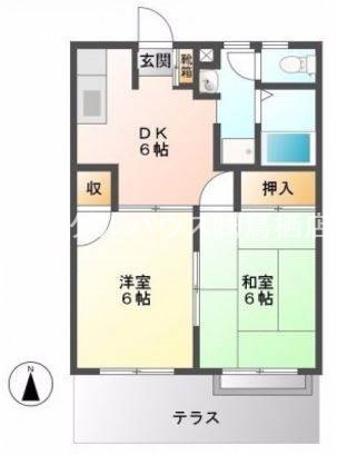 プランドゥ鳥栖Iの間取り