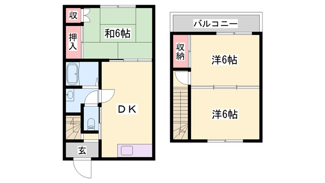 琴ハイツの間取り