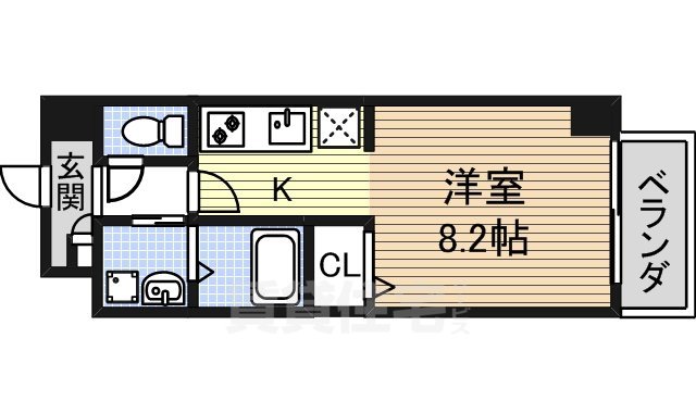 名古屋市中川区百船町のマンションの間取り