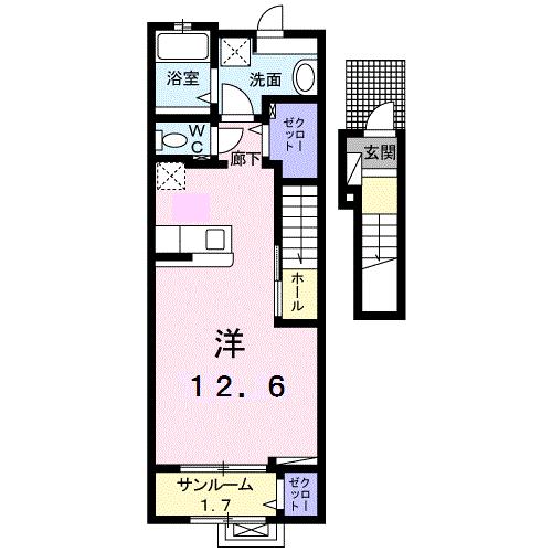 アルドール　III－Ａの間取り