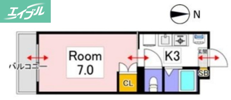 プレザントあおばII号棟の間取り