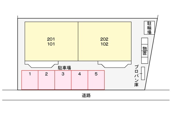 【ウィングロードの駐車場】