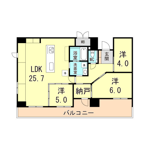 エステムプラザ神戸元町・海岸通の間取り