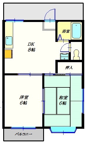 ドミールKの間取り