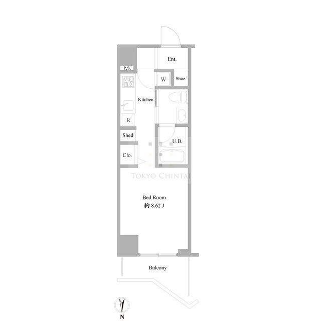 中野区上高田のマンションの間取り
