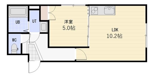北広島市中央のマンションの間取り