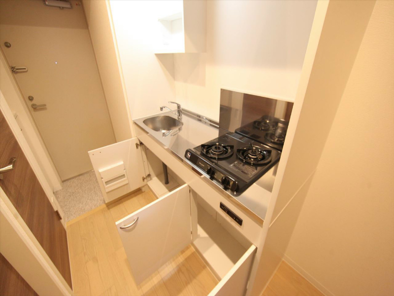 キッチン　システムキッチン（ガス2口コンロ付）