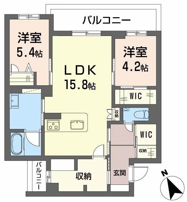 ＪＲ指宿枕崎線 鹿児島中央駅 徒歩37分 3階建 築2年の間取り写真