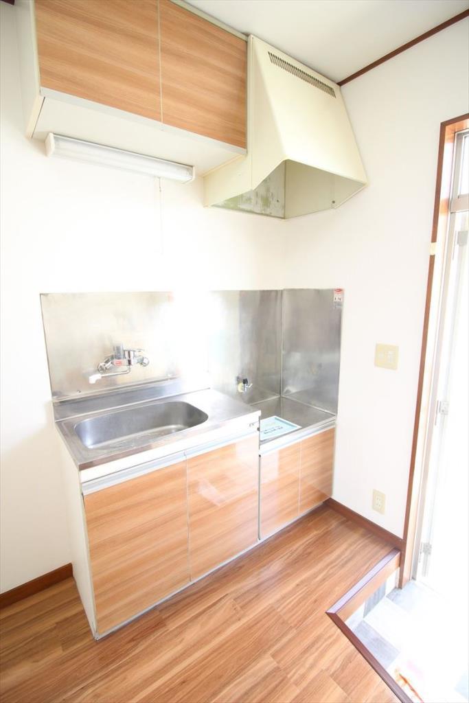 キッチン　２口のガスコンロが設置可能！