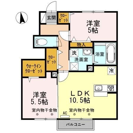 セジュール・エー　Ｂ棟の間取り