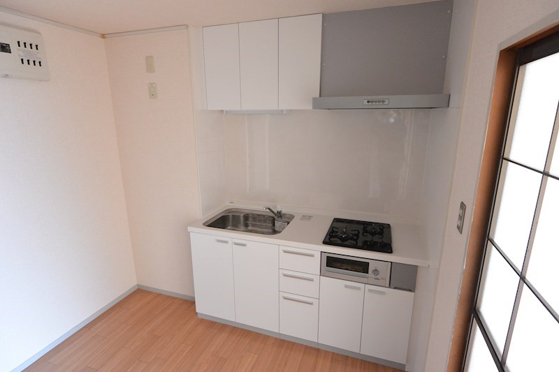 キッチン　2口ガスコンロ設置可能