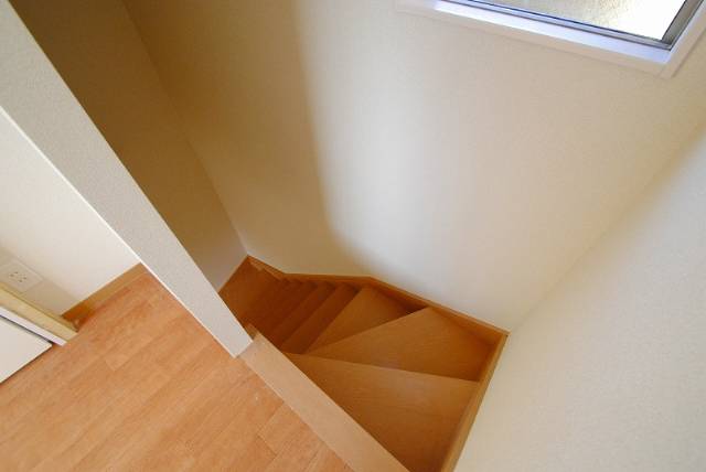 眺望　下階への階段です