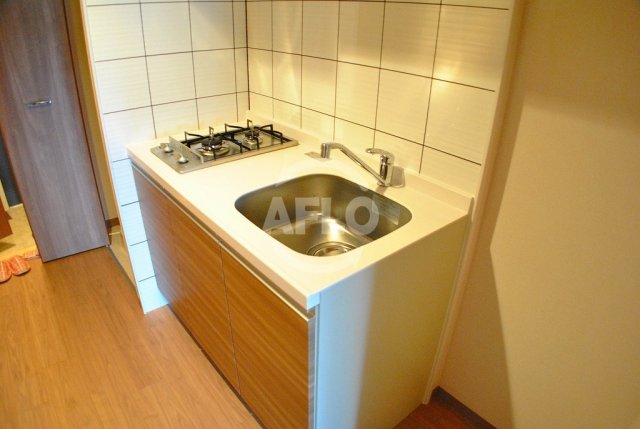 キッチン　エスリード松屋町SOUTH　ガス2口コンロシステムキッチン