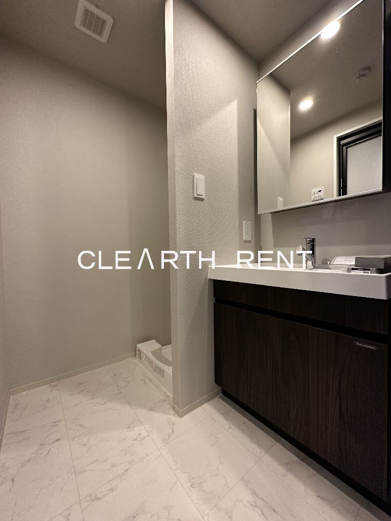 洗面設備　☆【新築賃貸】家賃2ヶ月無料/敷金礼金0で初期費用がお得☆