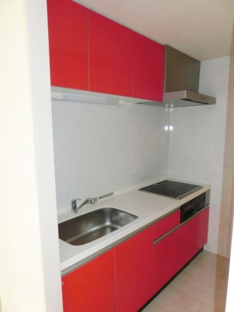 キッチン　ＩＨコンンロ付きの独立キッチン