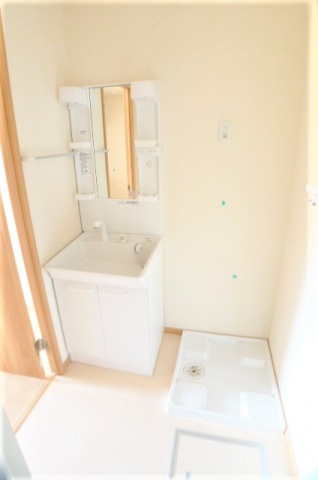洗面設備　他号室の写真です。