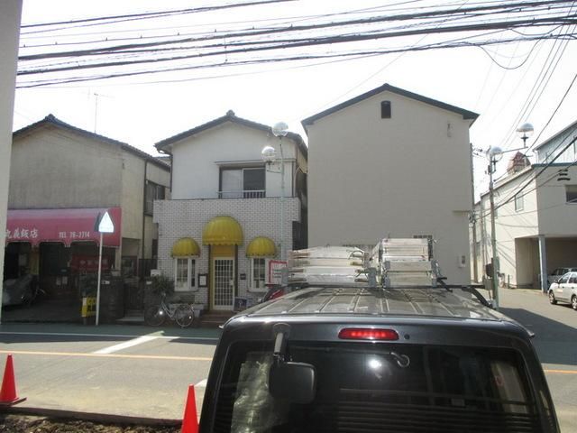眺望　道路より少々高くなってます。