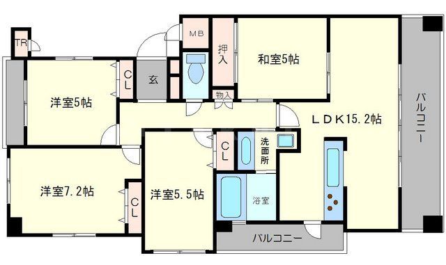セレッソコート千里中央アネックスの間取り写真
