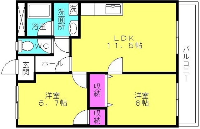 ファインシャトーの間取り写真