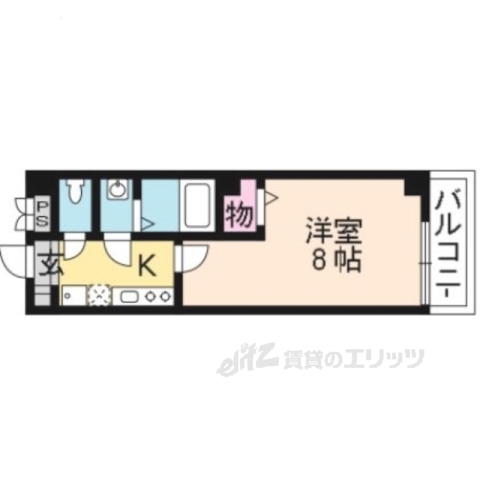 フラッティ龍大南の間取り写真