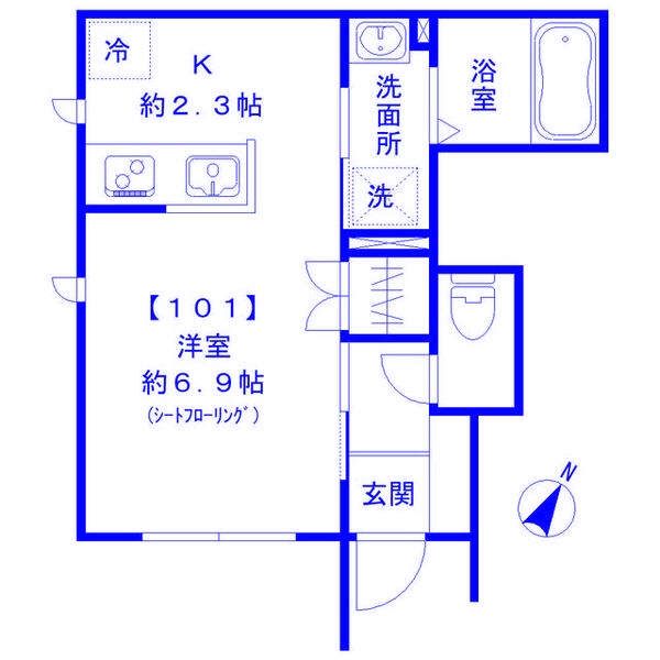 saule 新都心の間取り写真