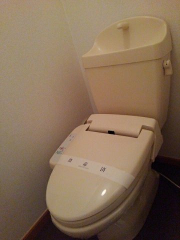トイレ　落ち着いた色調のトイレです