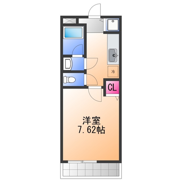 ＪＲ阪和線 信太山駅 徒歩2分 2階建 築25年の間取り写真