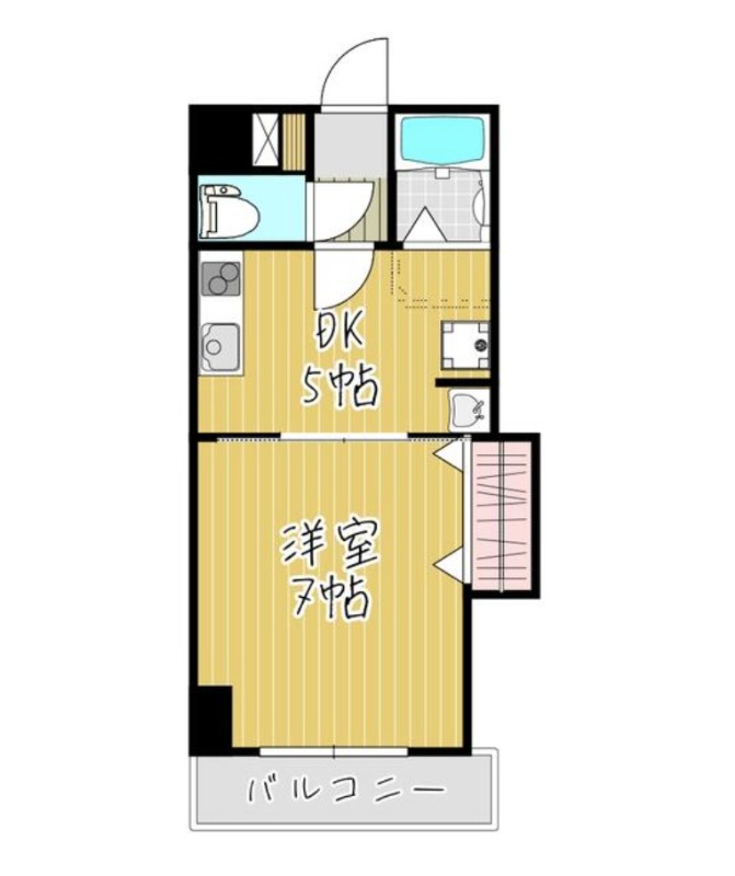 ＪＲ埼京線 北戸田駅 徒歩1分 5階建 築14年の間取り写真