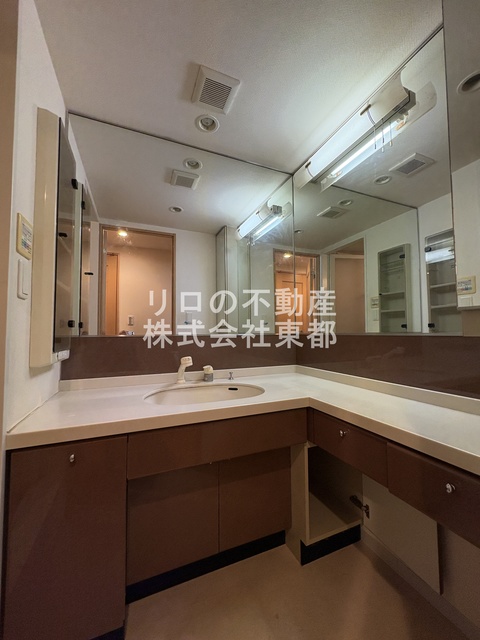 洗面設備　嬉しい洗面台は独立タイプ！