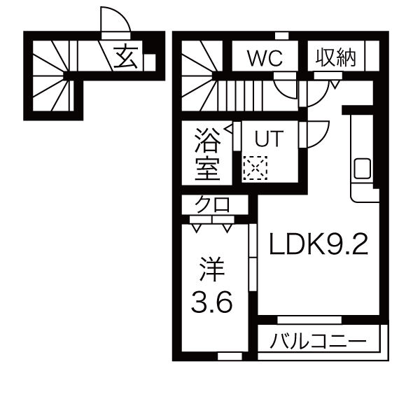 ラビスタアイワヒルズIの間取り写真
