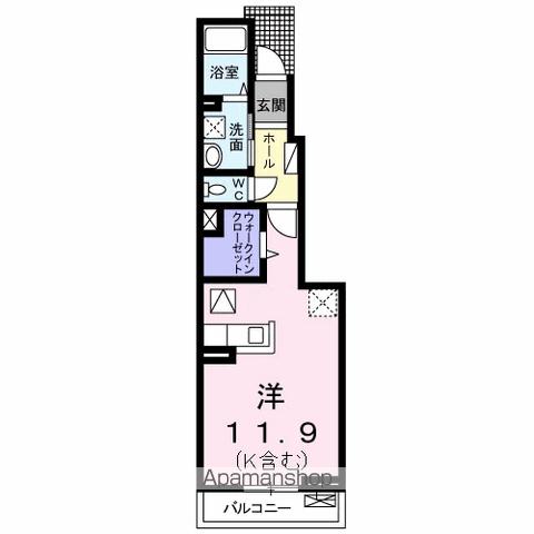 多摩都市モノレール 甲州街道駅 徒歩6分 2階建 築11年の間取り写真
