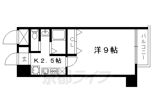 地下鉄烏丸線 北大路駅 徒歩10分 7階建 築20年の間取り写真