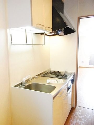 キッチン　★システムキッチンガス２口グリル付き★