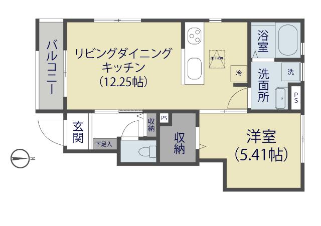 リーブルファイン草加稲荷Vの間取り写真