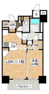 ＪＲ大阪環状線 鶴橋駅 徒歩3分 9階建 築16年の間取り写真