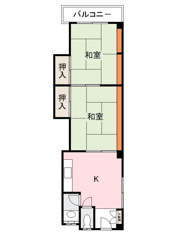 高松市春日町のマンションの間取り