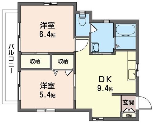 グランシードＫＯＩＳＯ　Ｂの間取り