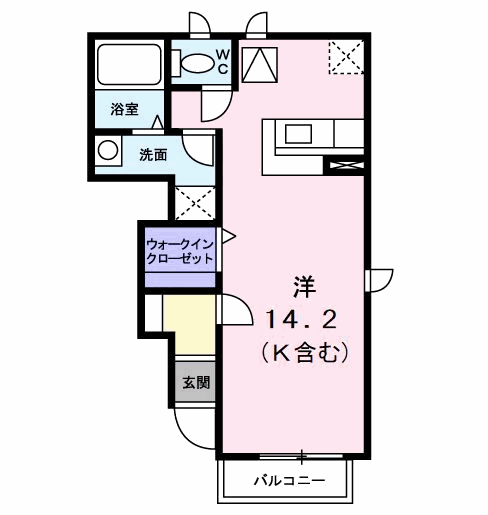 パインヒルズＢの間取り