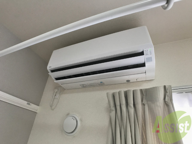 その他設備　エアコンが付いていますので寒暖対策もばっちり。