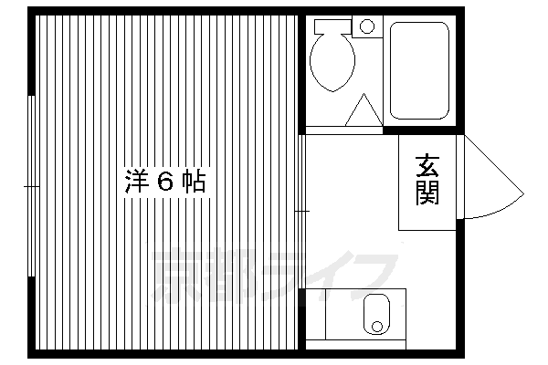 京都市伏見区京町６丁目のマンションの間取り