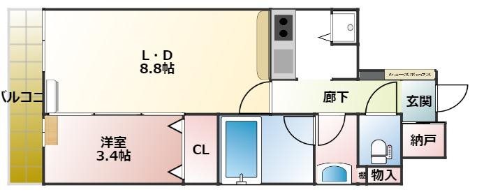 西新テングッドシティSAVOYの間取り