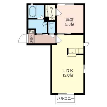 コスモスA（茂呂町）の間取り