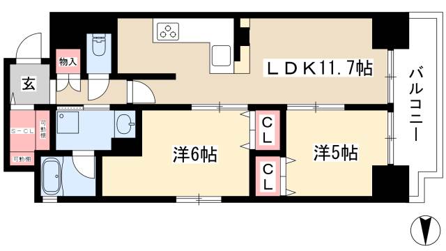 プレサンスロジェ泉の間取り