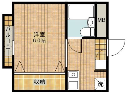 リバティーＫの間取り