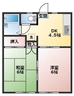 鎌倉市梶原のアパートの間取り