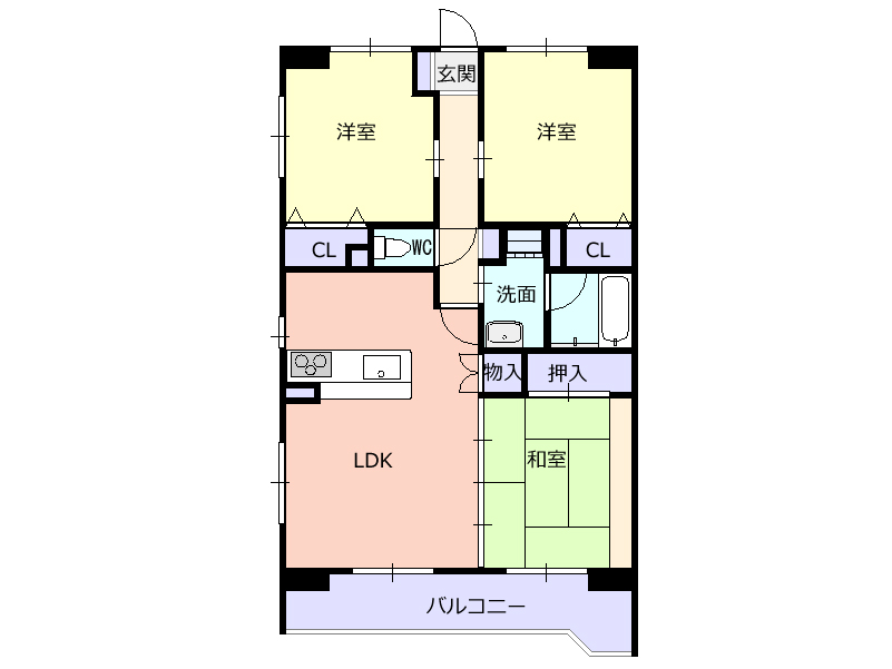 ロイヤルマンション白山の間取り