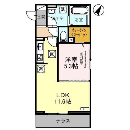 【さいたま市北区宮原町のアパートの間取り】