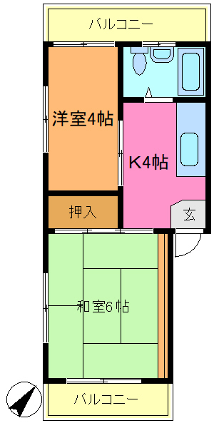 墨田区向島のマンションの間取り