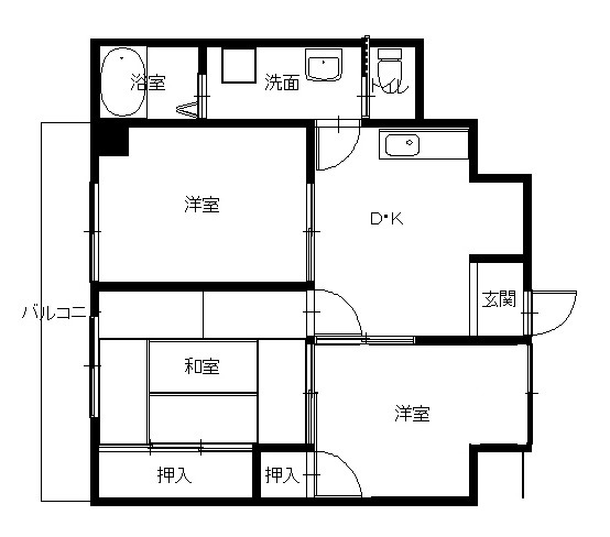 はやせマンションの間取り